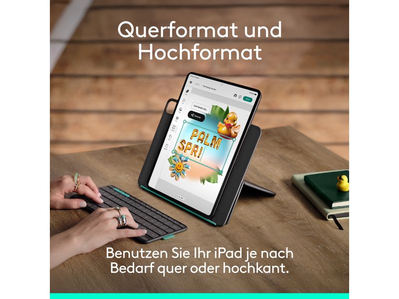 Logitech Tablet Tastatur Cover Flip Folio iPad Pro & Air13