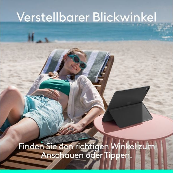 Logitech Tablet Tastatur Cover Flip Folio iPad Pro & Air13