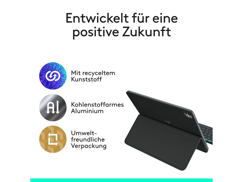 Logitech Tablet Tastatur Cover Flip Folio iPad Pro & Air13