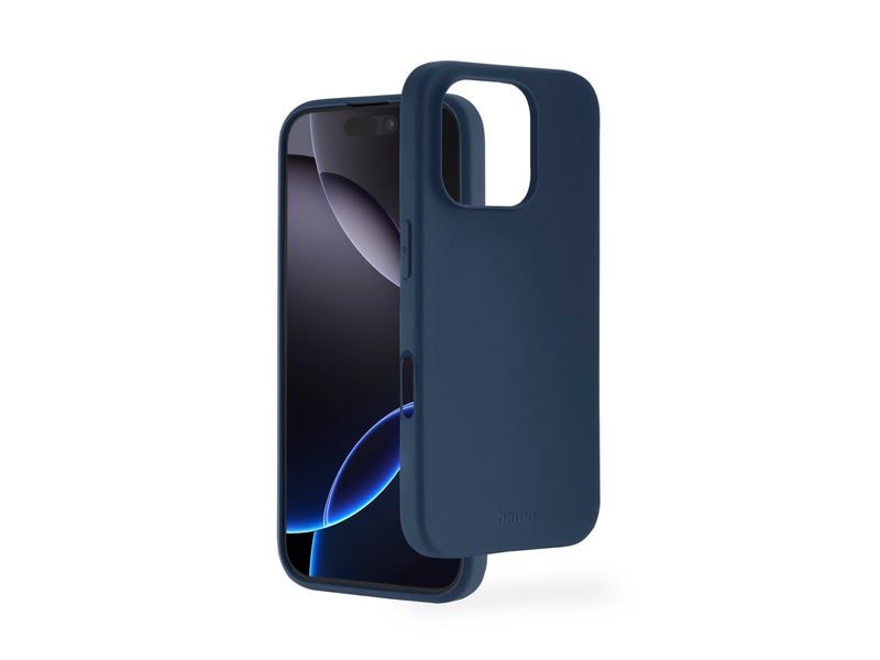 Hama Back Cover Fantastic Feel Blau/Dunkelblau für iPhone 16 Pro