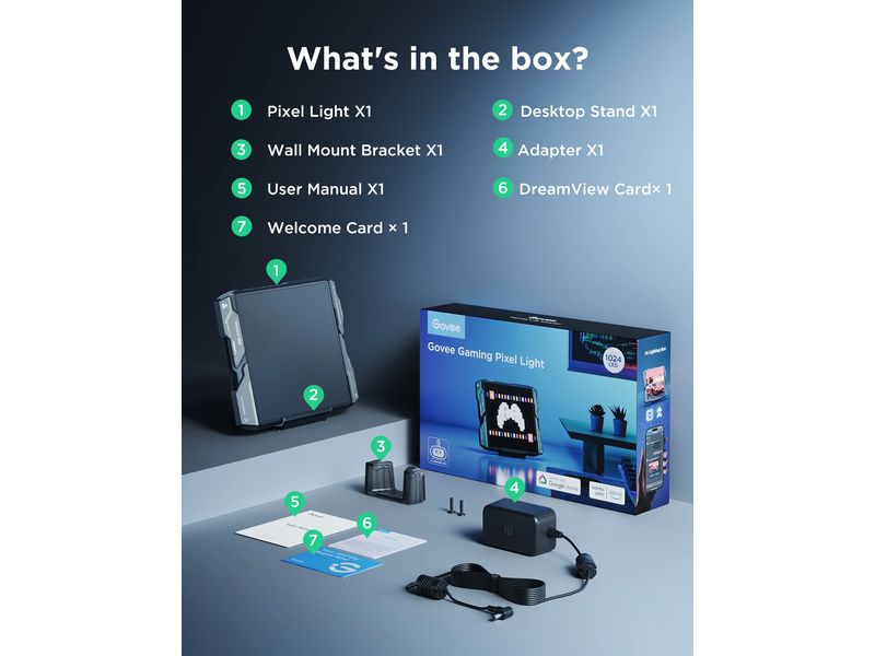 Govee Gaming-Pixel-Licht 13.5 x 13.5 cm