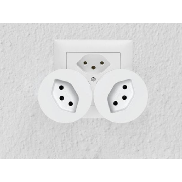 STEFFEN Matter-Zwischenstecker T12 / T13 - Weiss