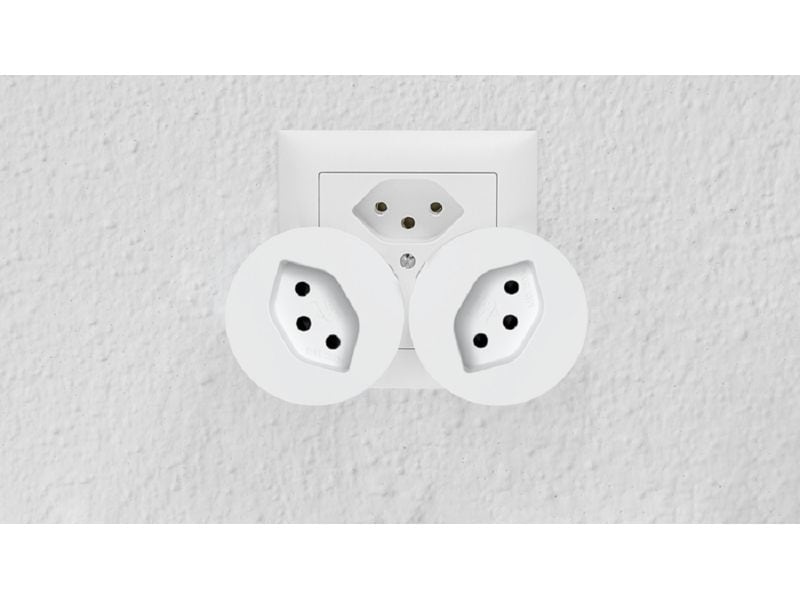 STEFFEN Matter-Zwischenstecker T12 / T13 - Weiss