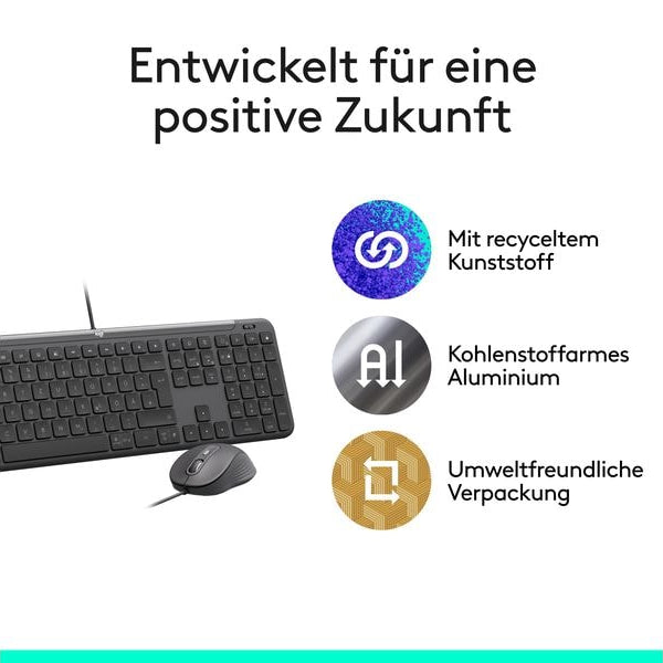 Logitech Tastatur-Maus-Set MK620 wired Combo for Business