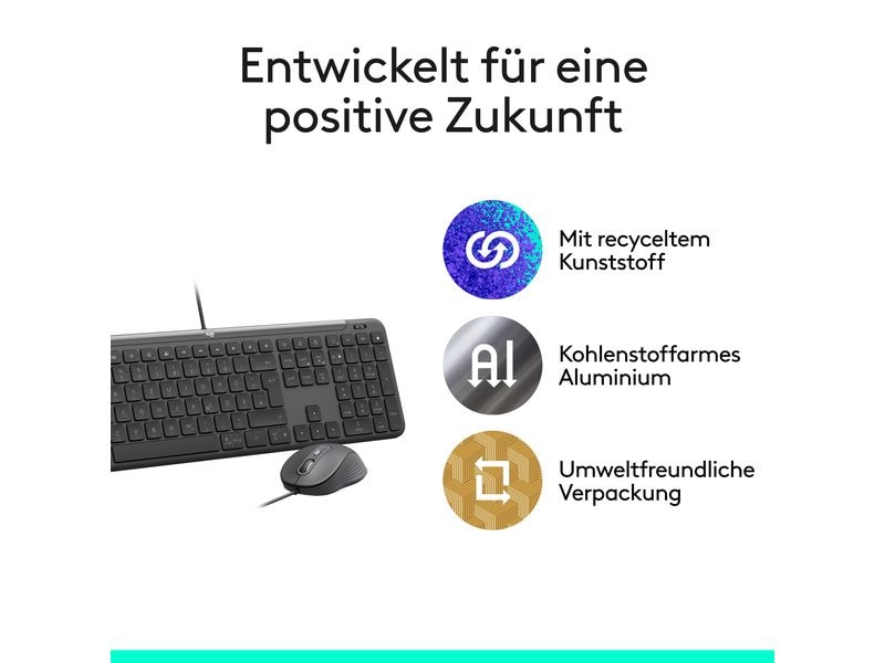 Logitech Tastatur-Maus-Set MK620 wired Combo for Business