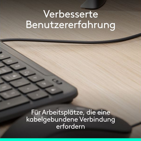 Logitech Tastatur-Maus-Set MK620 wired Combo for Business
