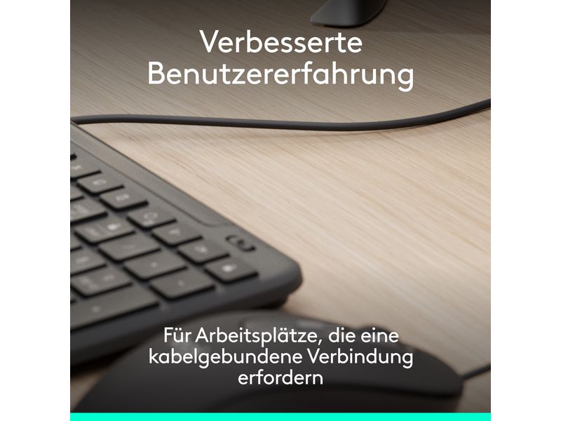 Logitech Tastatur-Maus-Set MK620 wired Combo for Business
