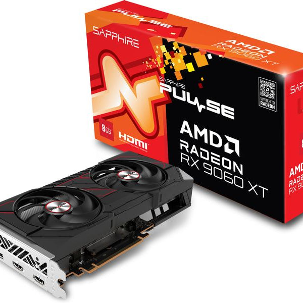 SAPPHIRE Grafikkarte AMD Radeon RX9060 XT PULSE OC 8GB GDDR6