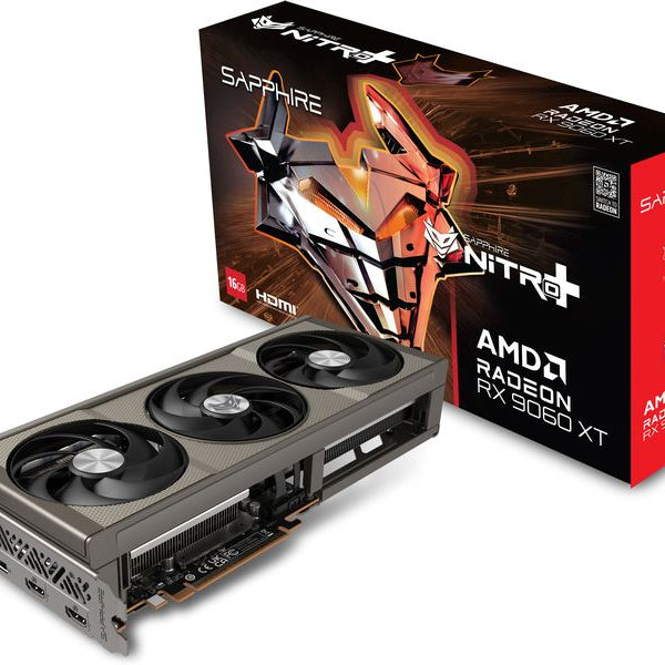 SAPPHIRE Grafikkarte AMD Radeon RX9060 XT NITRO OC 16GB GDDR6