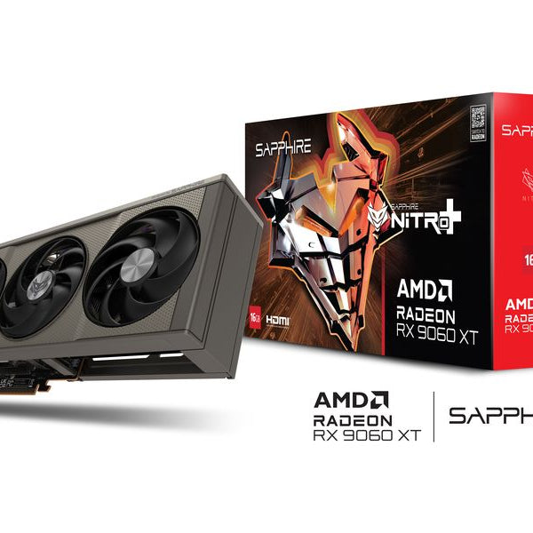 SAPPHIRE Grafikkarte AMD Radeon RX9060 XT NITRO OC 16GB GDDR6