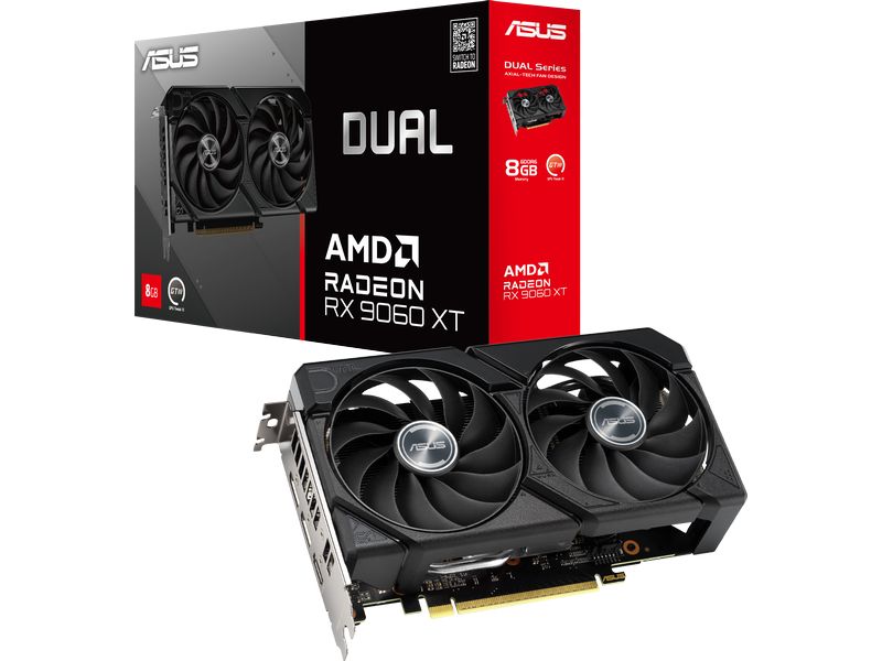 ASUS Grafikkarte AMD Radeon RX9060 XT Dual 8GB