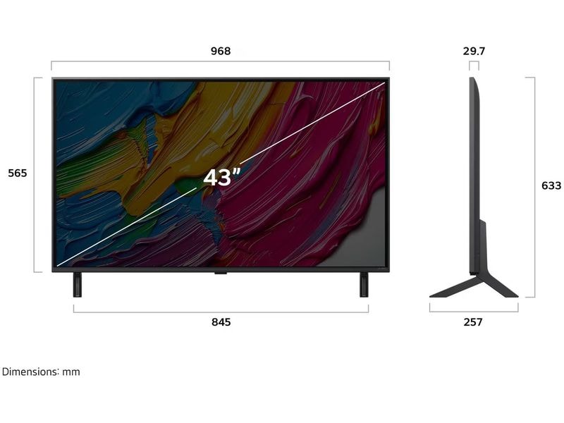 LG TV 43QNED80A6A 43", 3840 x 2160 (Ultra HD 4K), QNED
