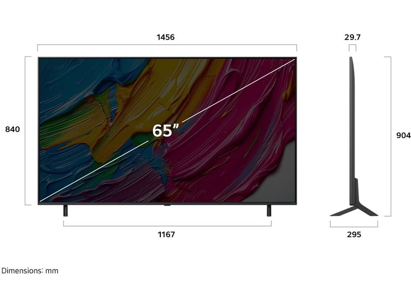 LG TV 65QNED80A6A 65", 3840 x 2160 (Ultra HD 4K), QNED