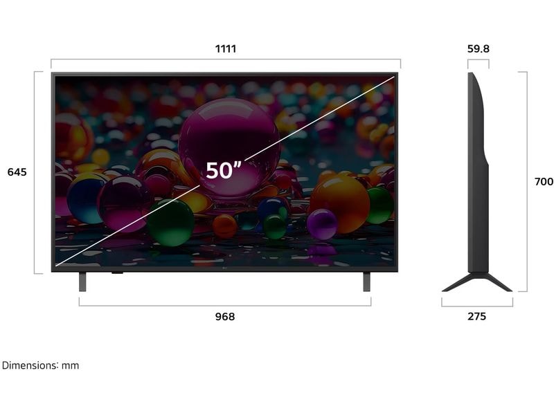 LG TV 50UA75006LA 50", 3840 x 2160 (Ultra HD 4K), LED-LCD