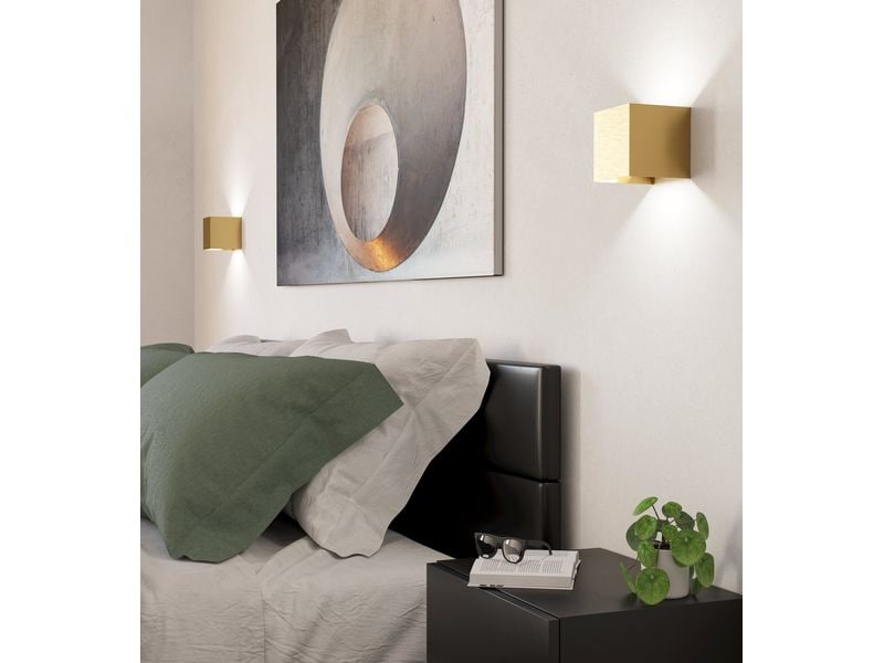 EGLO Leuchten Wand-/Deckenleuchte VALMONTONE Messing LED 2 x 1.5W 3000K