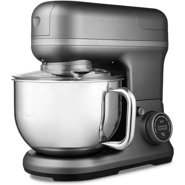 Medion Küchenmaschine 4in1, Grau/Silber