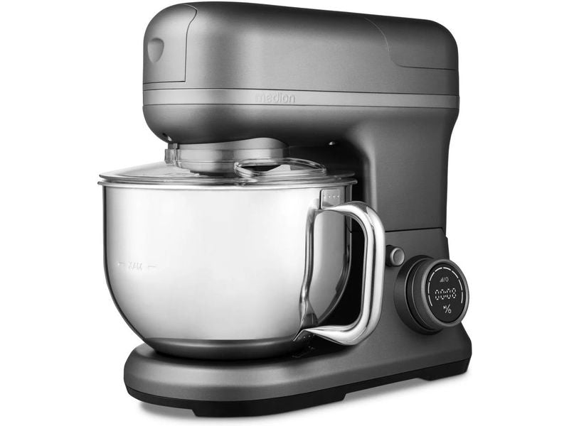 Medion Küchenmaschine 4in1, Grau/Silber