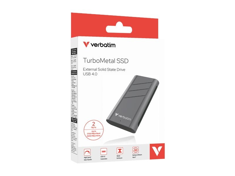 Verbatim Externe SSD TurboMetal 2000 GB