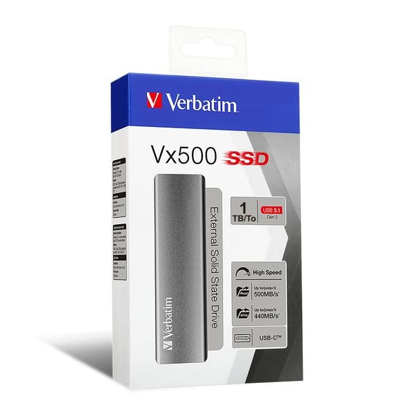 Verbatim Externe SSD VX500 1000 GB