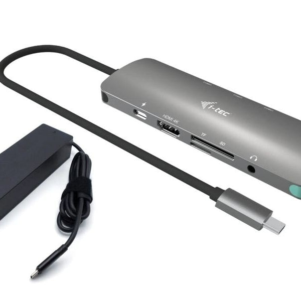 i-tec Dockingstation USB-C 4K HDMI LAN, PD 100 W + Ladegerät 100 W