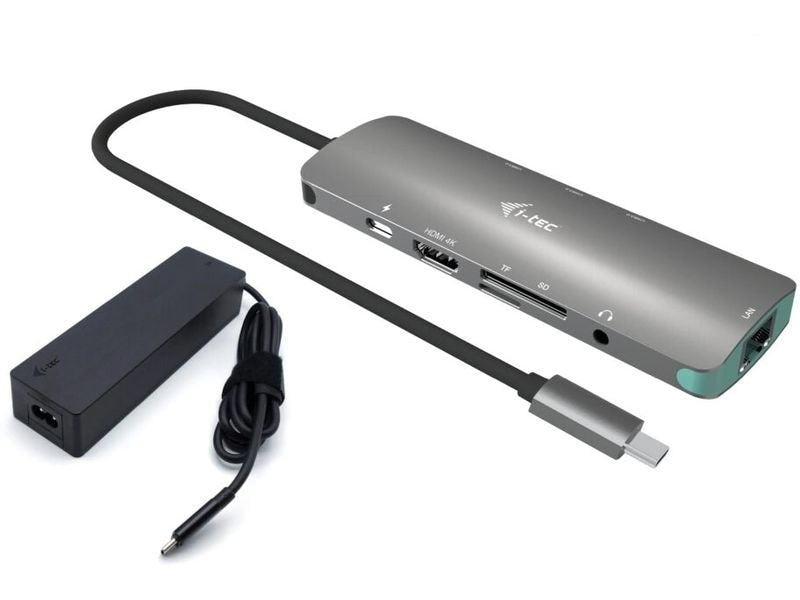 i-tec Dockingstation USB-C 4K HDMI LAN, PD 100 W + Ladegerät 100 W
