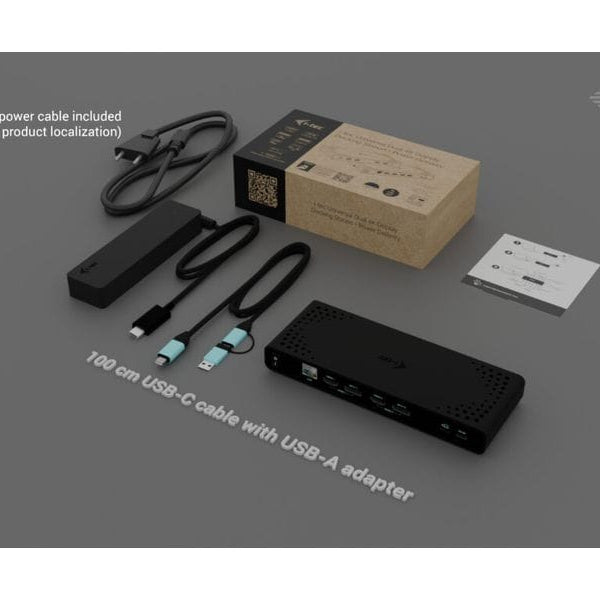 i-tec Dockingstation 2x 4K + PD 85 W + USB-C Ladegerät 100 W