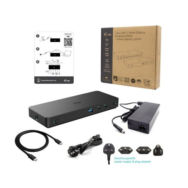 i-tec Dockingstation USB-C 3x 4K Gen 2 Pro + PD 100 W