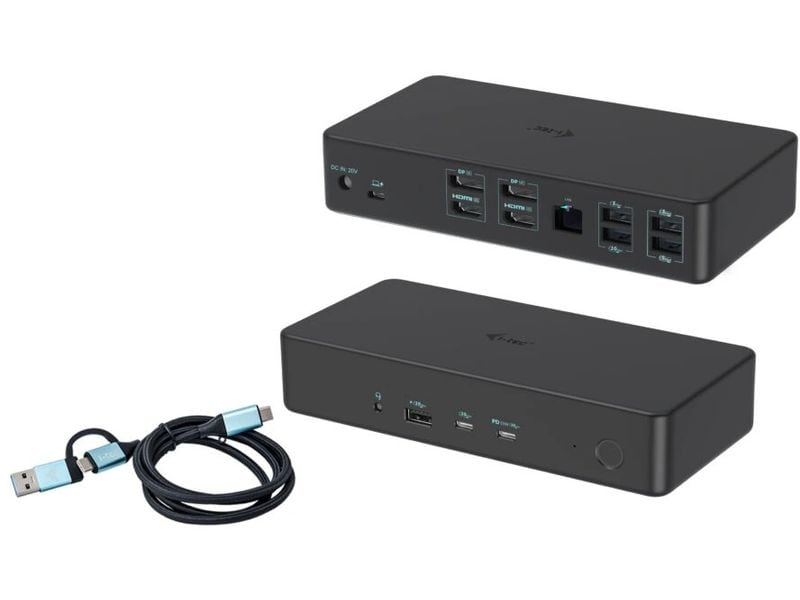 i-tec Dockingstation USB 3.0 / USB-C / TB 3 2x 4K Gen2 + PD 100 W