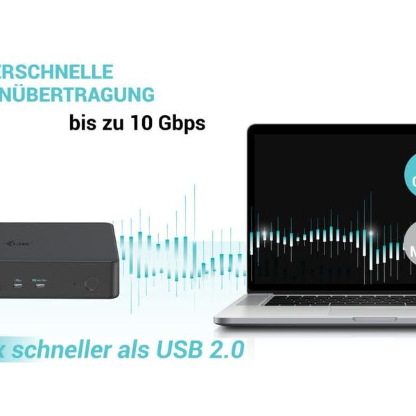 i-tec Dockingstation USB 3.0 / USB-C / TB 3 2x 4K Gen2 + PD 100 W