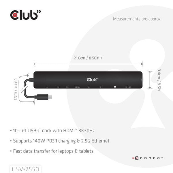Club 3D Dockingstation CSV-2550