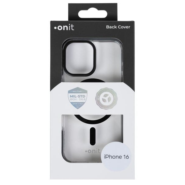 onit Back Cover Armorix iPhone 16 Schwarz transparent