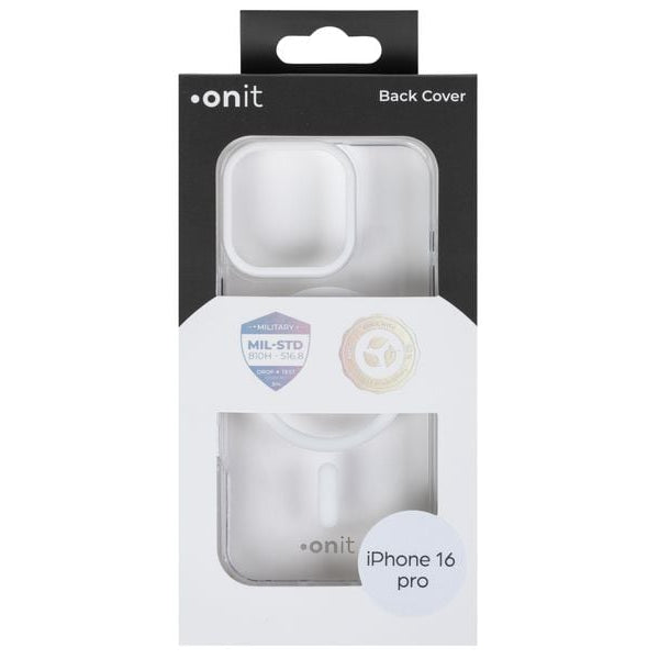 onit Back Cover Armorix iPhone 16 Pro Weiss transparent