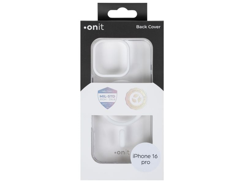 onit Back Cover Armorix iPhone 16 Pro Weiss transparent