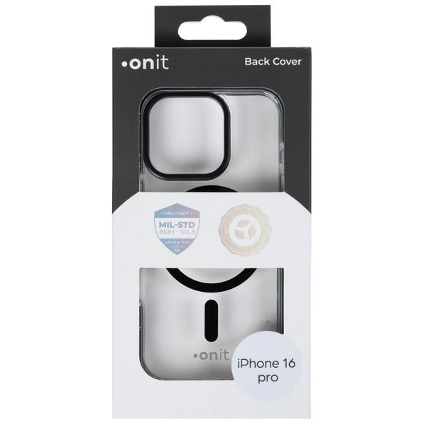 onit Back Cover Armorix iPhone 16 Pro Schwarz transparent