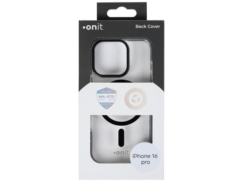 onit Back Cover Armorix iPhone 16 Pro Schwarz transparent