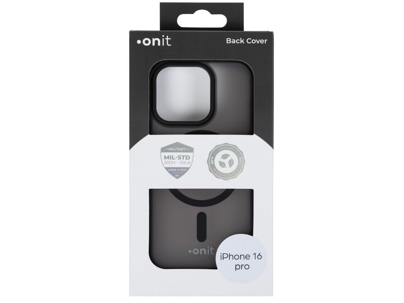onit Back Cover Armorix iPhone 16 Pro Schwarz matt