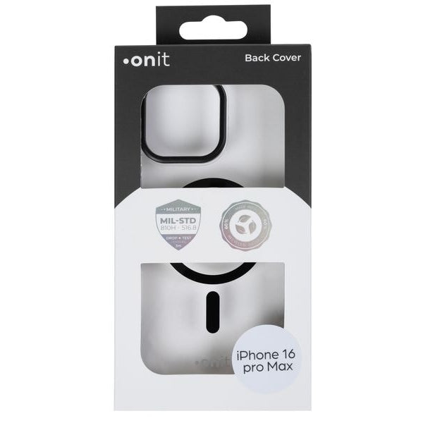 onit Back Cover Armorix iPhone 16 Pro Max Schwarz transparent