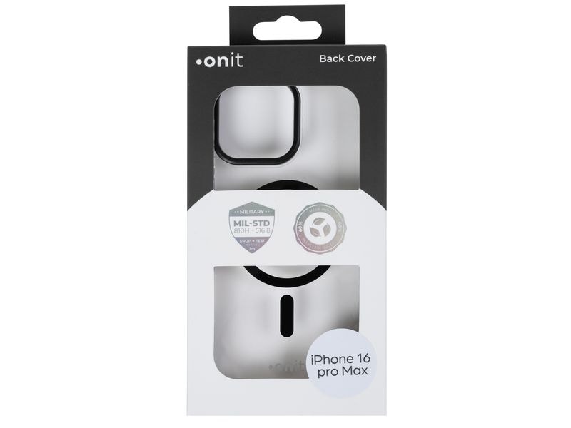 onit Back Cover Armorix iPhone 16 Pro Max Schwarz transparent