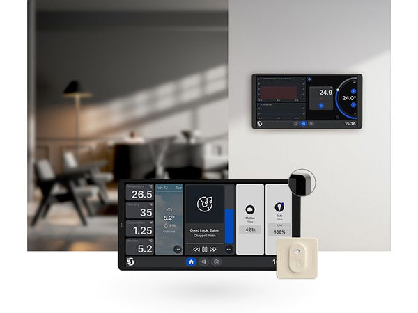 Shelly Wall Display X2 +HT Touchscreen Silber