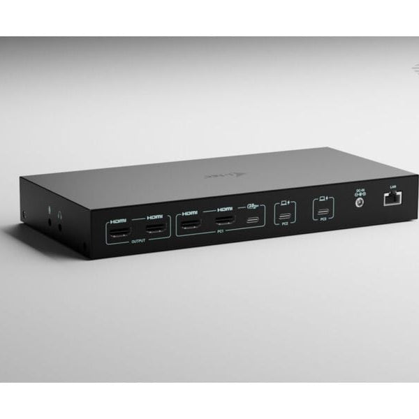 i-tec Dockingstation USB-C KVM Dock PRO Drei Hosts, 2x PD max 92W