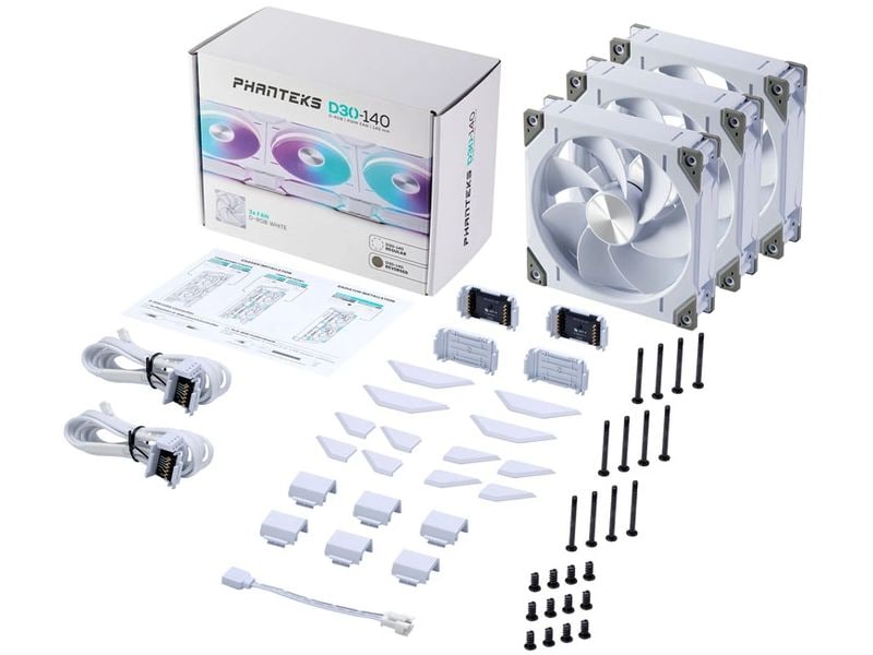 Phanteks PC-Lüfter D30-140 Weiss