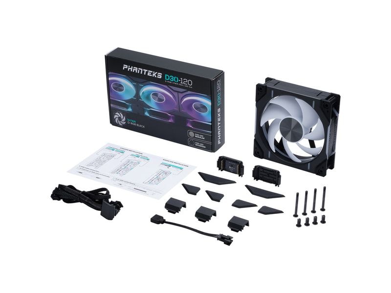 Phanteks PC-Lüfter D30-120 Schwarz