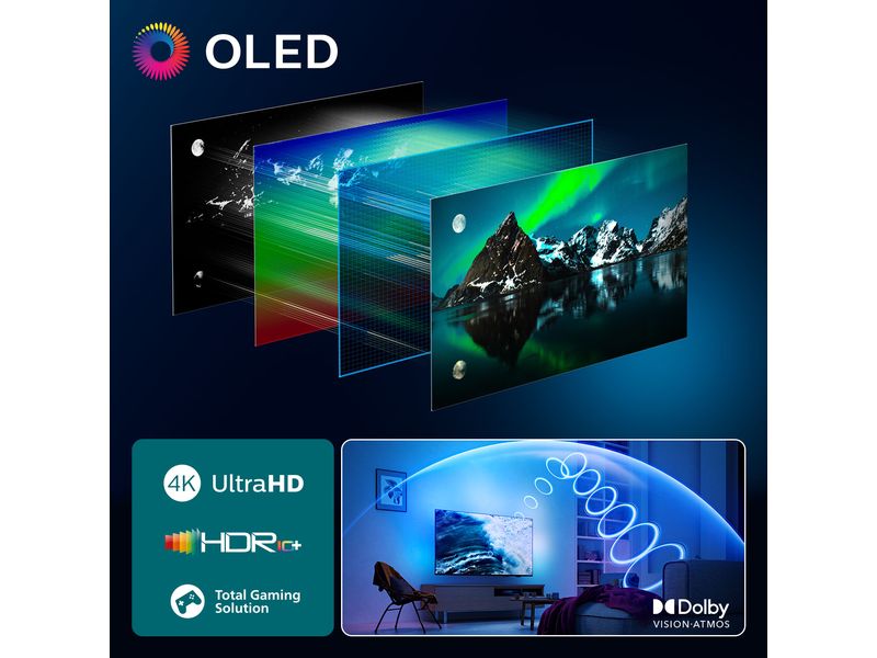 Philips TV 77OLED810/12 77" 4K OLED Ambilight TV, 2025