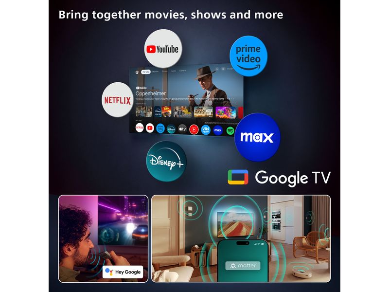 Philips TV 77OLED810/12 77" 4K OLED Ambilight TV, 2025