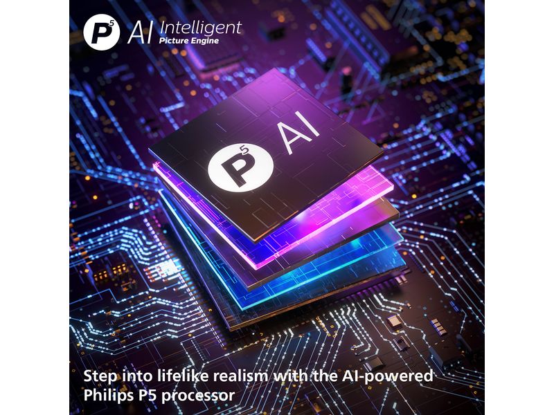 Philips TV 65OLED760/12 65" 4K OLED Ambilight TV, 2025