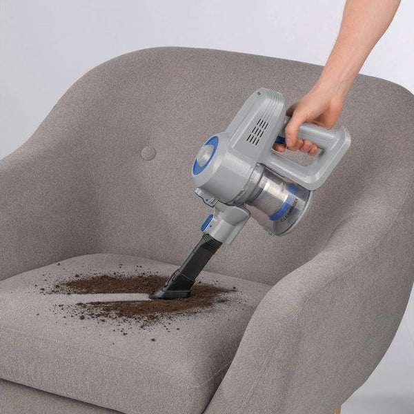 CLEANmaxx Akku-Hand- und Stielsauger Blau/Hellgrau