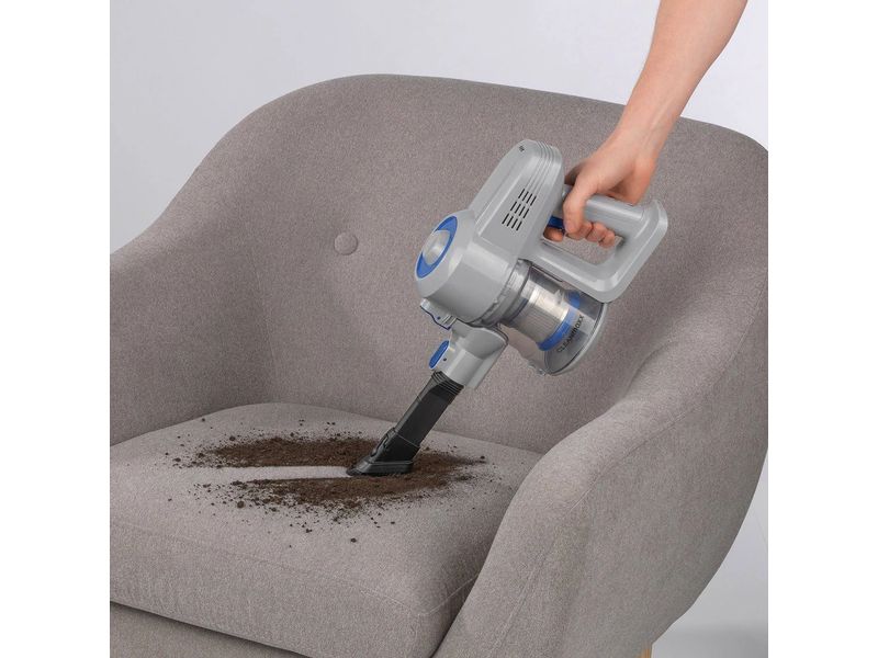 CLEANmaxx Akku-Hand- und Stielsauger Blau/Hellgrau