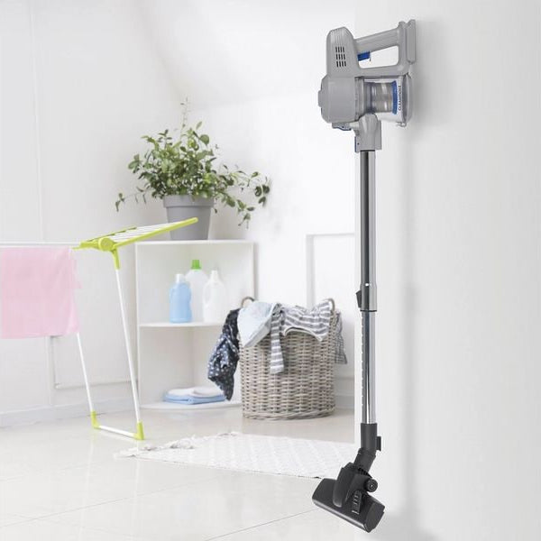 CLEANmaxx Akku-Hand- und Stielsauger Blau/Hellgrau