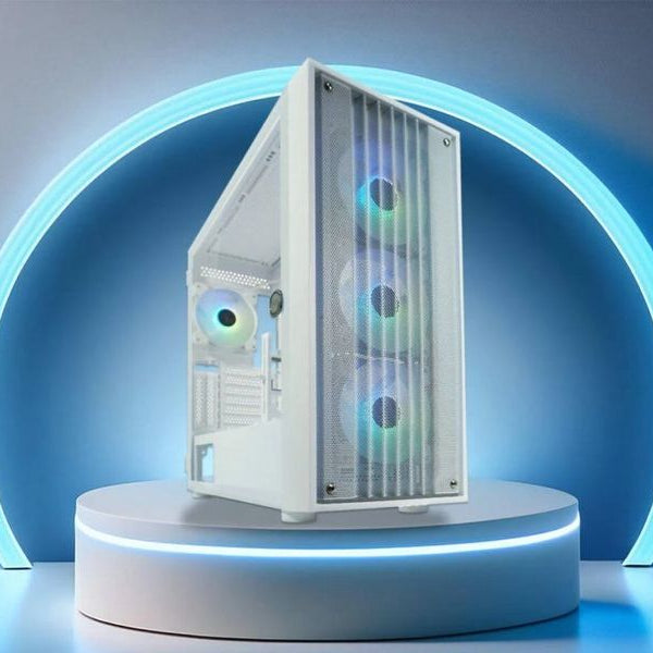 LC-Power PC-Gehäuse 811W Meshwork XL Light (LC-811W-ON) Weiss