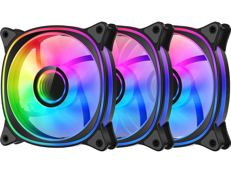 LC-Power PC-Lüfter LC-CF-120-ARGB-KIT-R-B